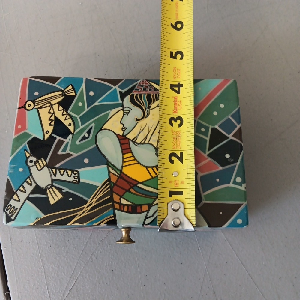 Ting Shao Kuang‎ Style Trinket Lacquerware Trinket Box Unbranded Whimsical Artsy - Picture 12 of 12